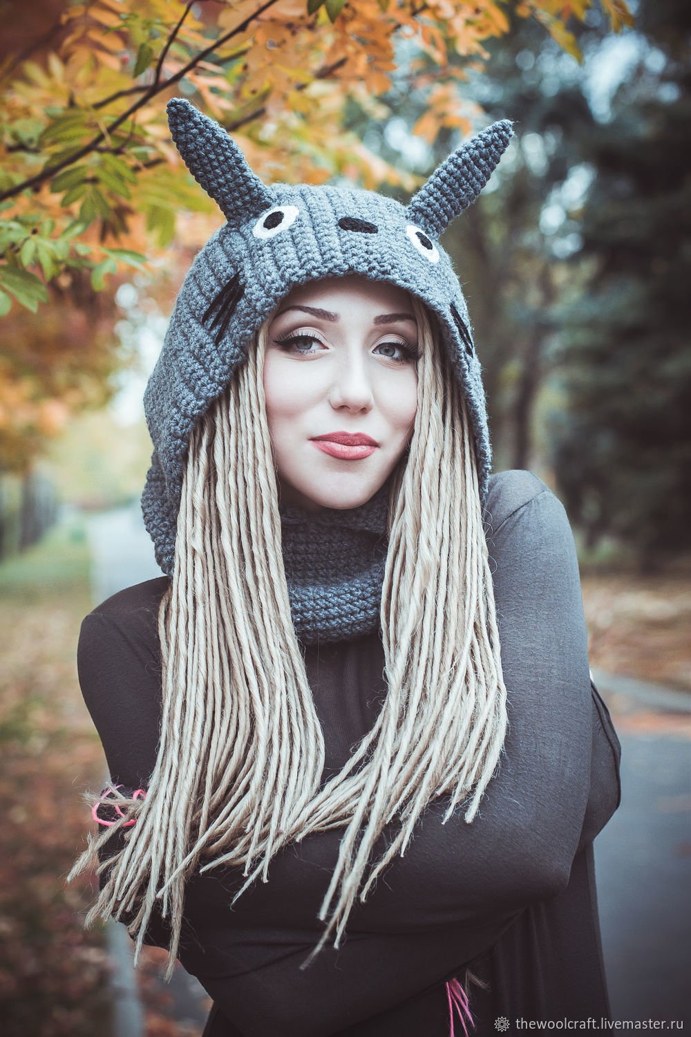 Шапка капюшон с ушками