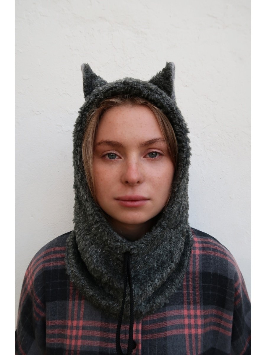 Снуд капюшон с ушками