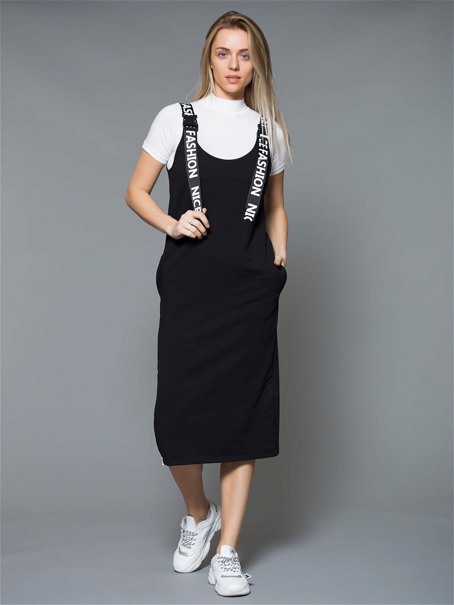 Платье комбинация стрит стайл