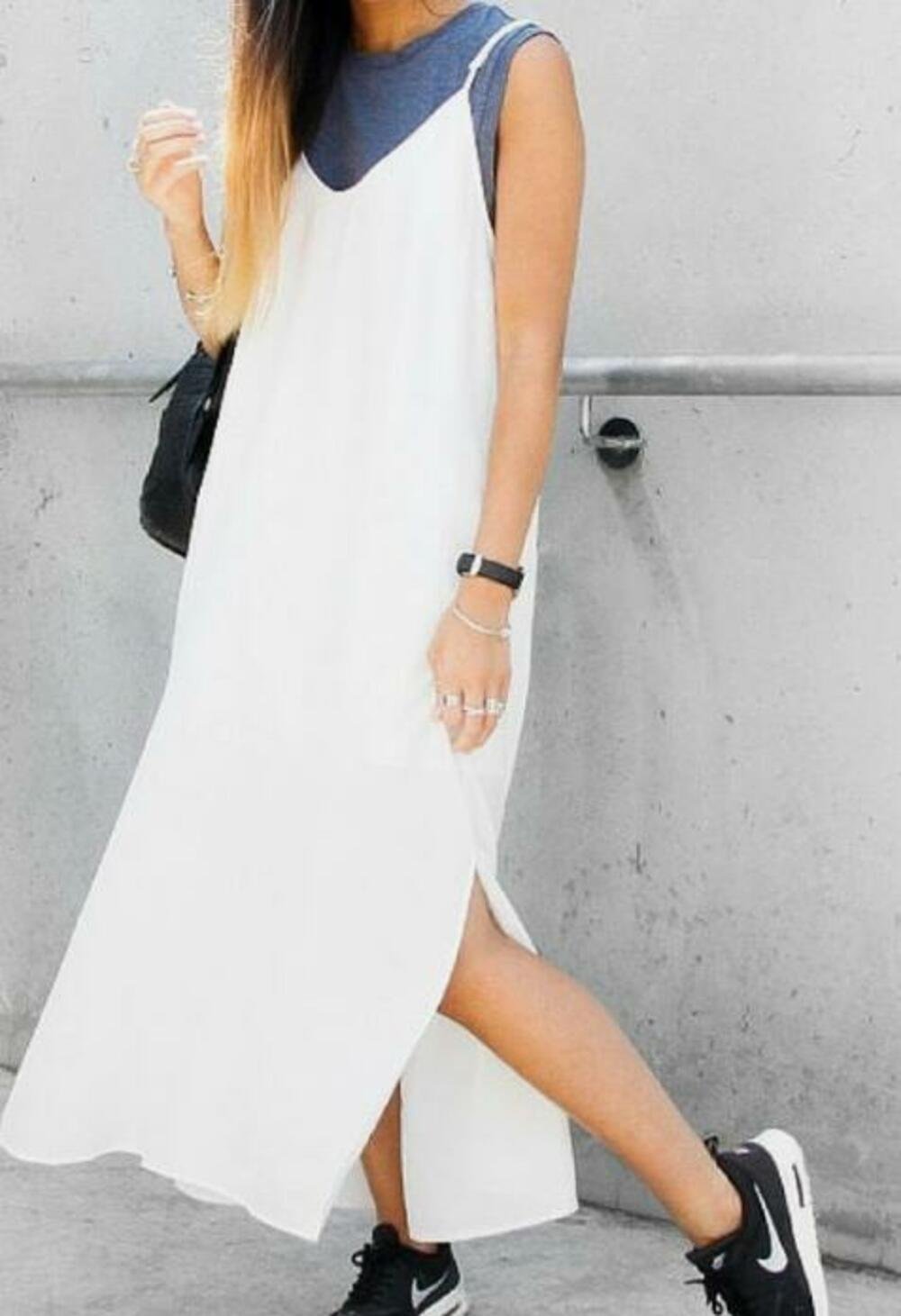 Корейский сарафан с футболкой