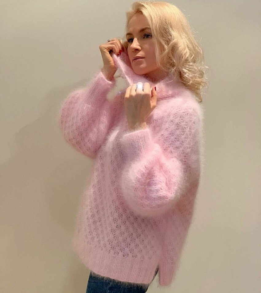 Пуловер из ангоры Etam