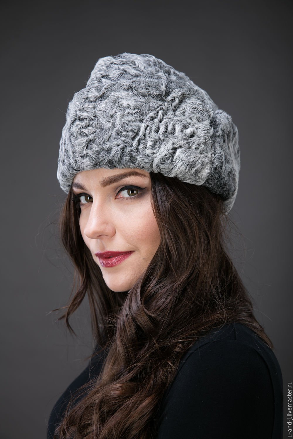 Шапка пилотка из норки