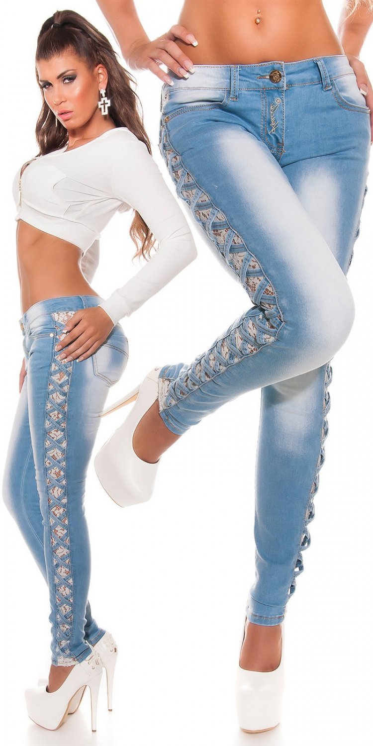 Вставка в джинсы в боках