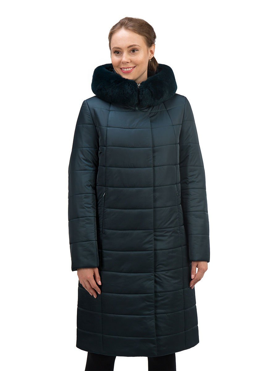 Ostrich пальто со съёмный капюшоном