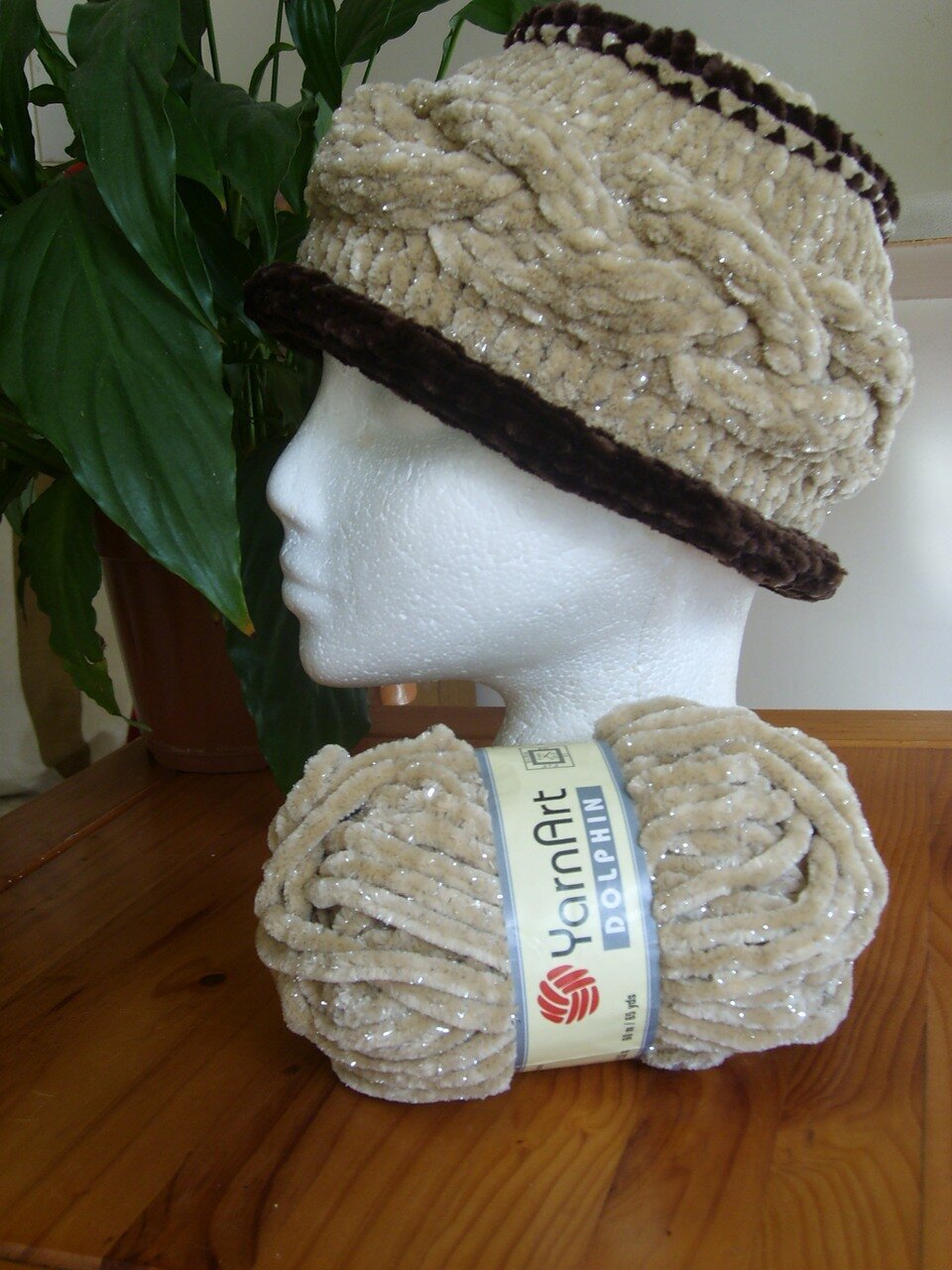 Объемная пряжа для шапки