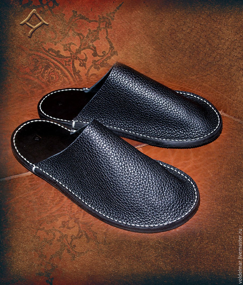 Тапочки кожаные Zilli