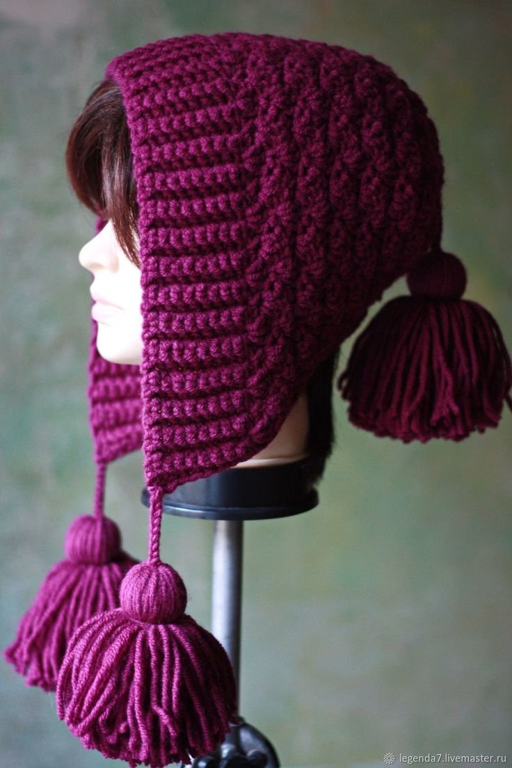 Шапка капор Маргаритка