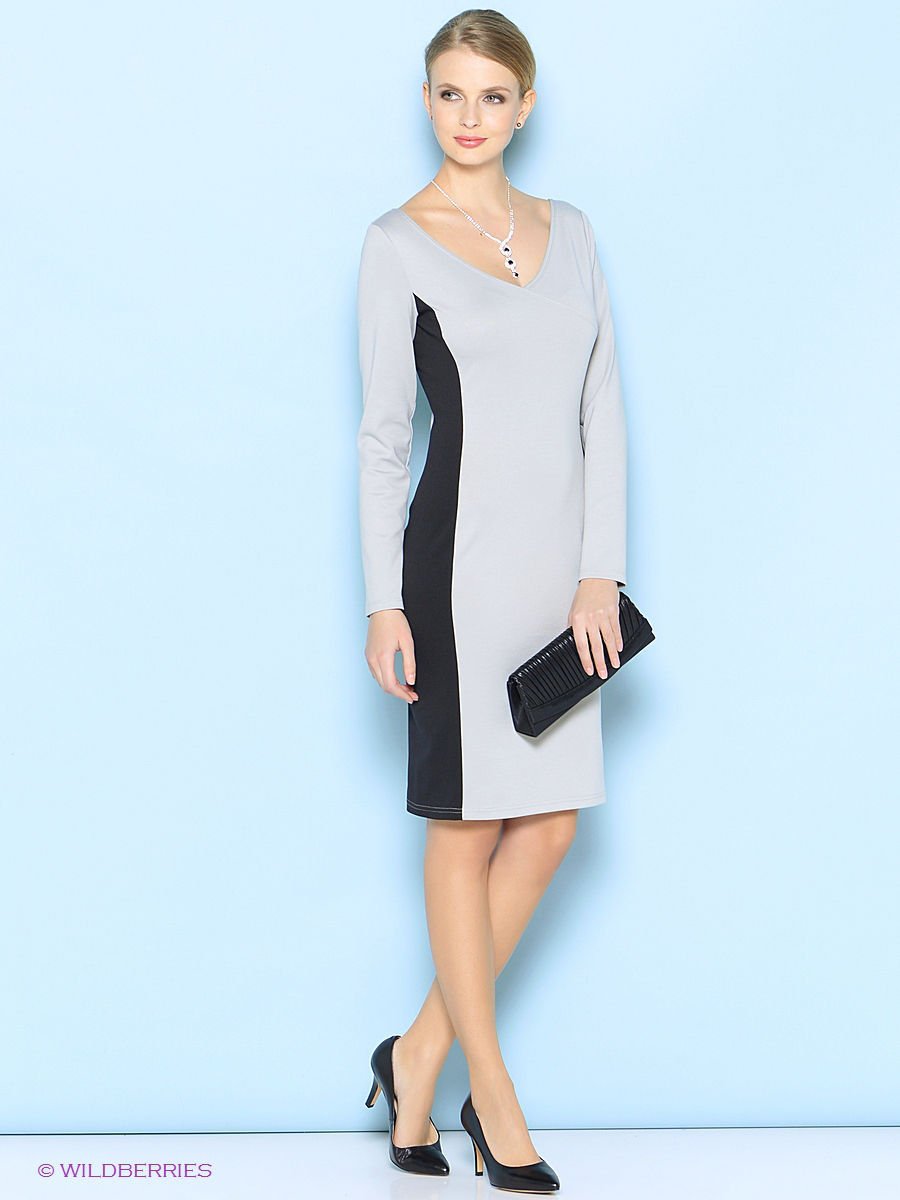 Вязаное платье которое стройнит