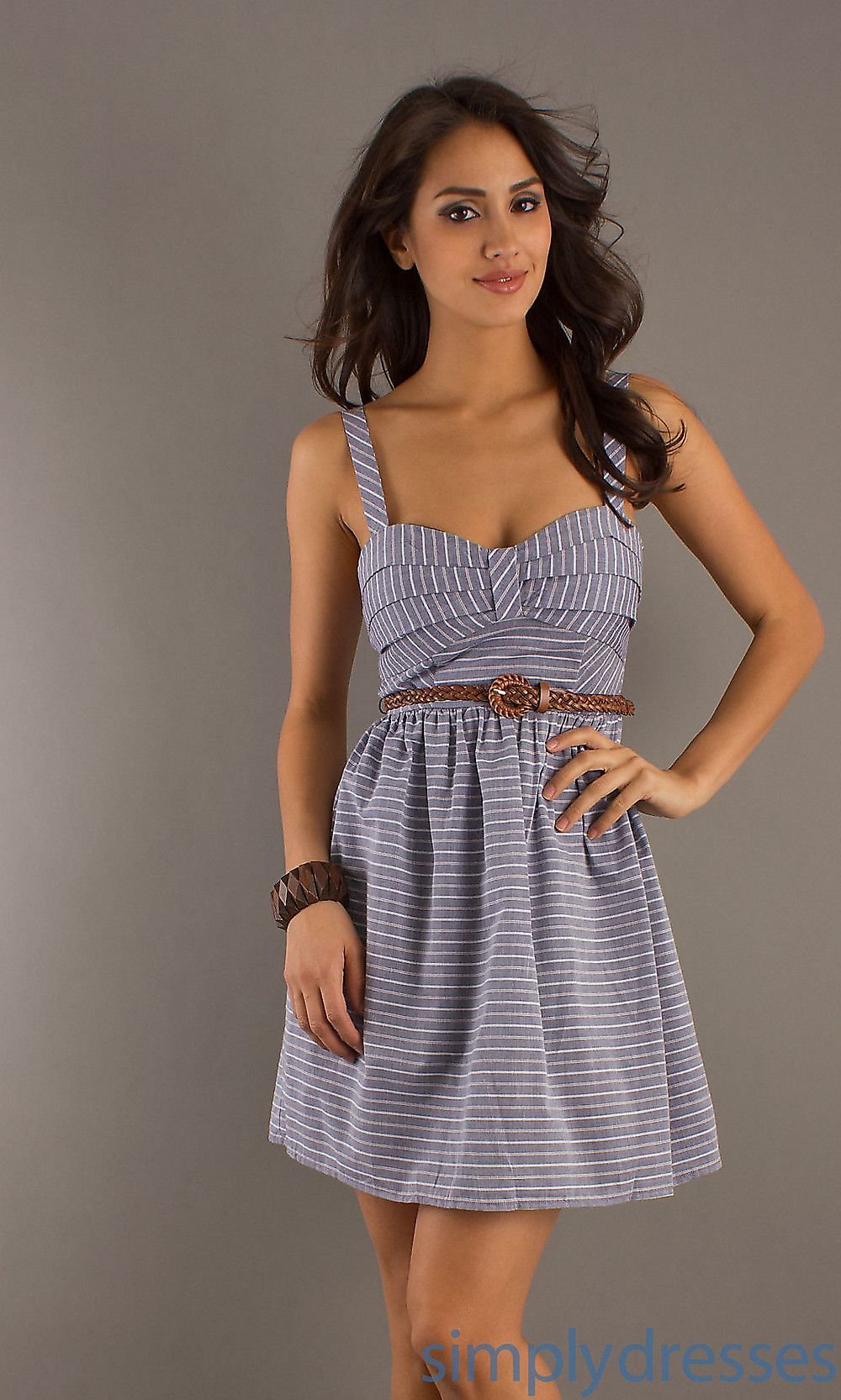 Бирюзовый сарафан на бретелях