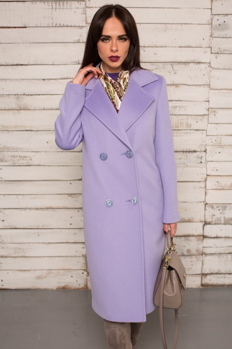Пальто цвета лаванды
