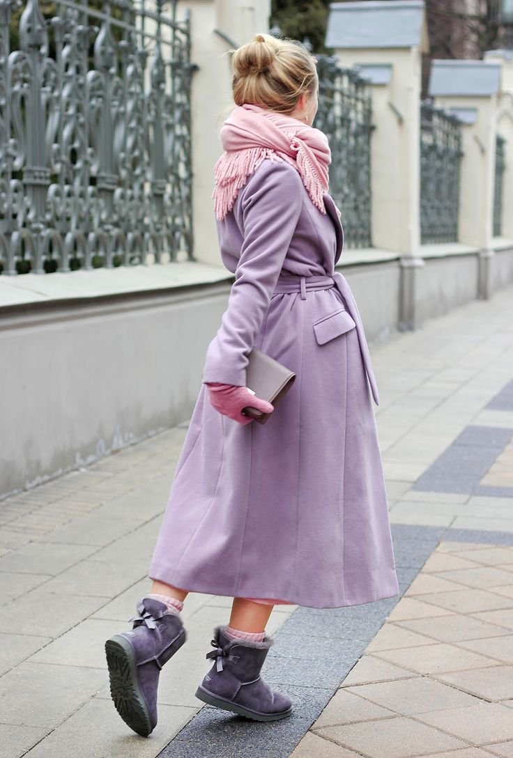 Сиреневое пальто