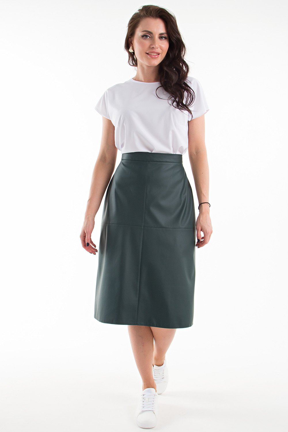 Юбка из экокожи