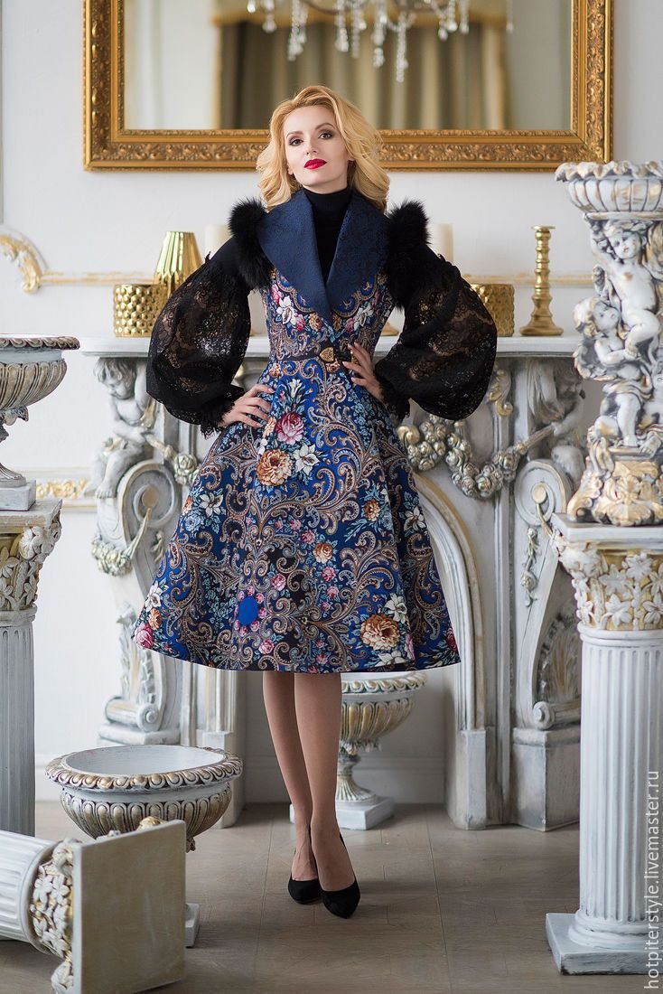 Пальто в стиле а ля русс