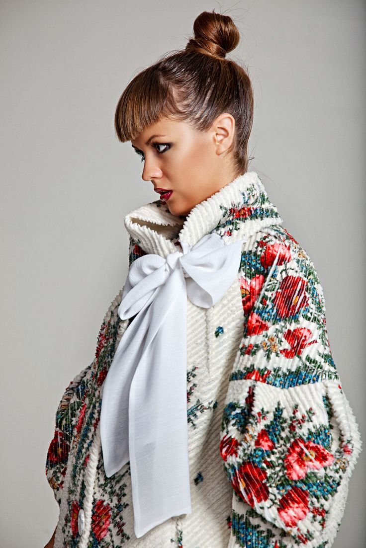 Платье в народном стиле из платков