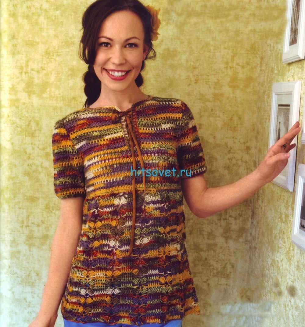 Меланжевый свитер