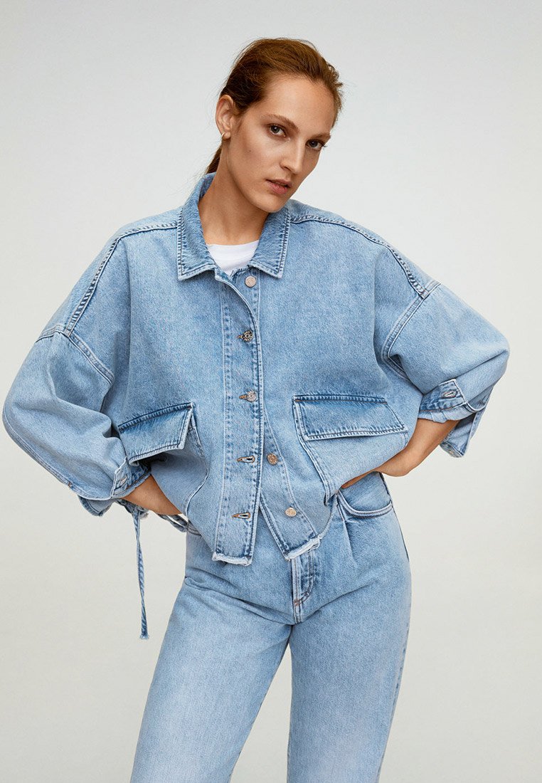 Mango джинсовая куртка женская Oversize