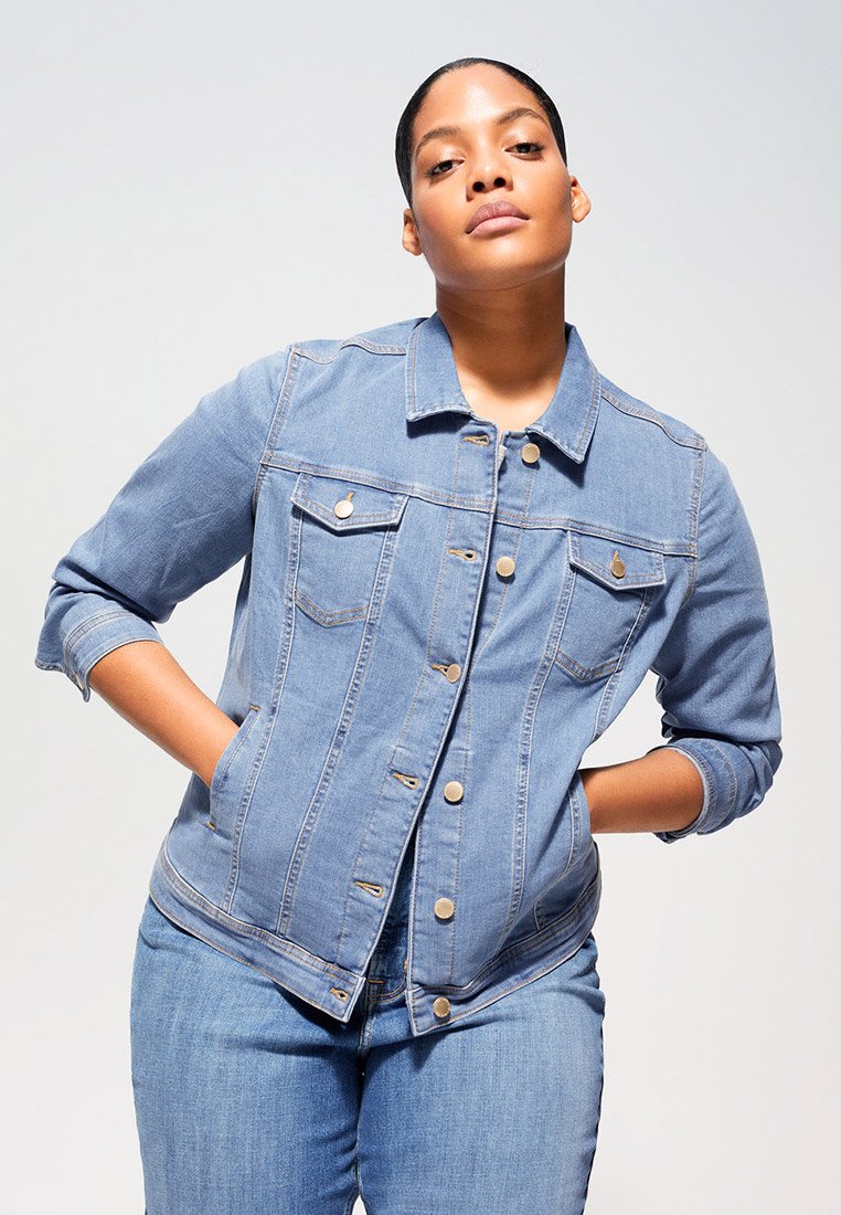 Куртка джинсовая манго со вставками Blue Edition