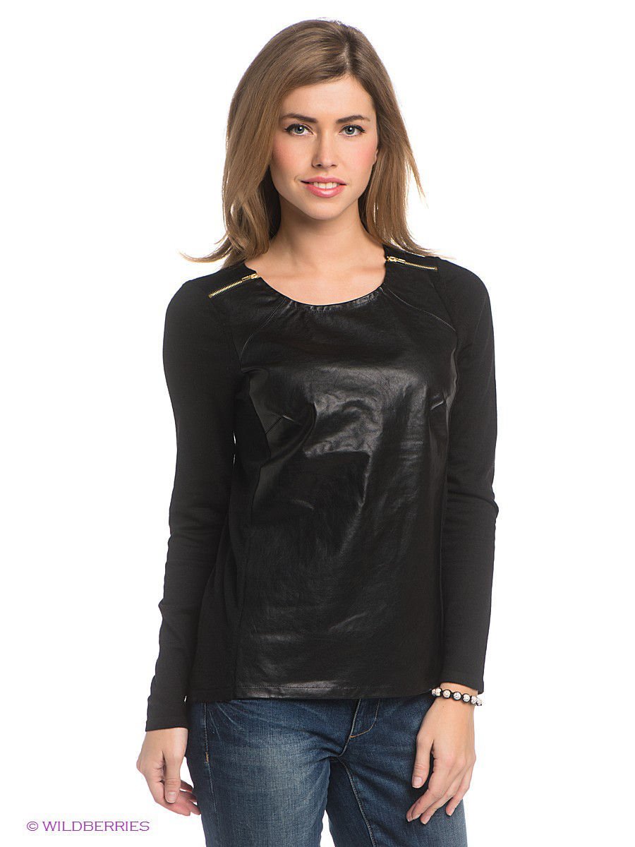 Кожаная кофта