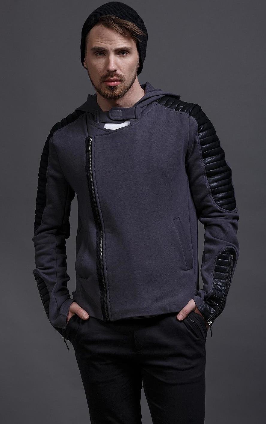 Кофта из экокожи