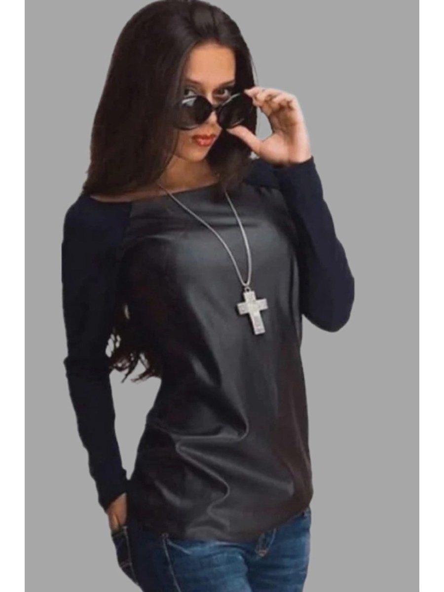 Кофта с сеткой на рукавах