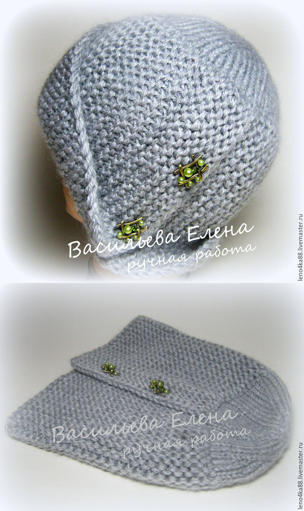 Шляпка Робин спицами
