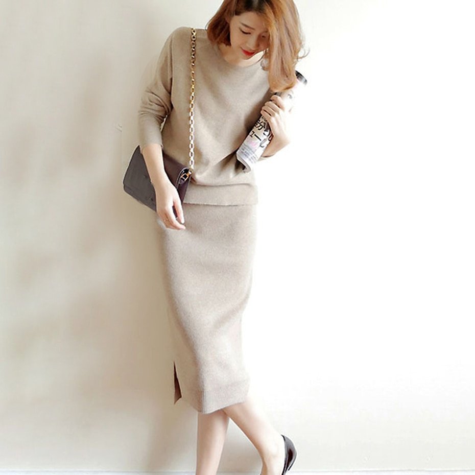 Вязаный костюм