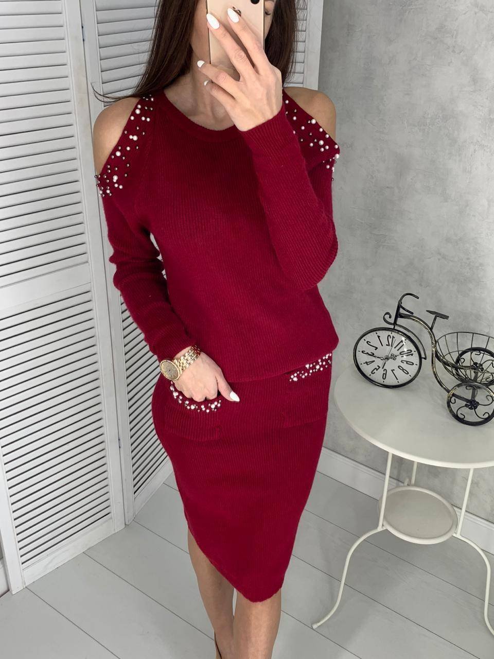 Вязаные костюмы для женщин