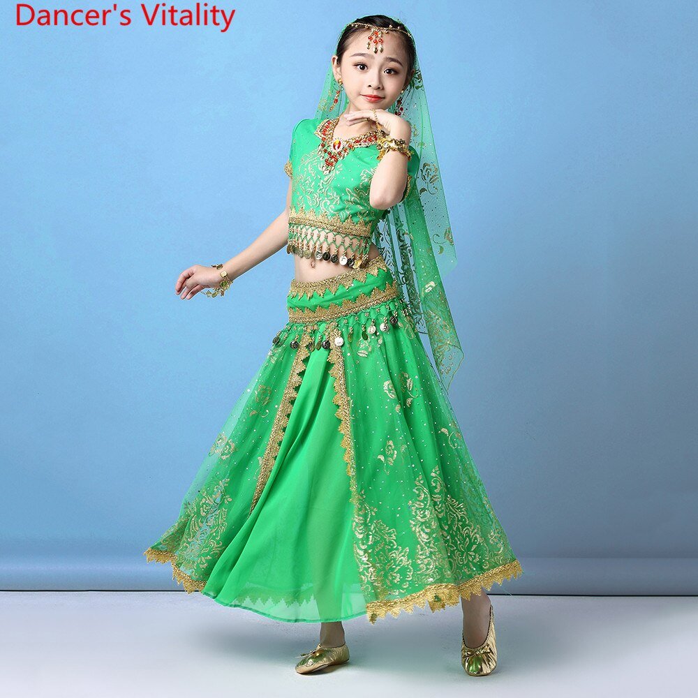 Индийский танцевальный костюм для девочки гимнастки