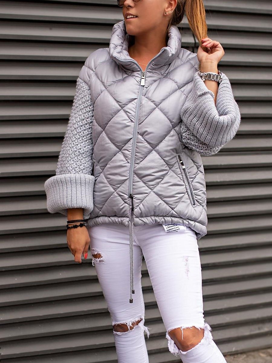 Вязаные рукава для куртки