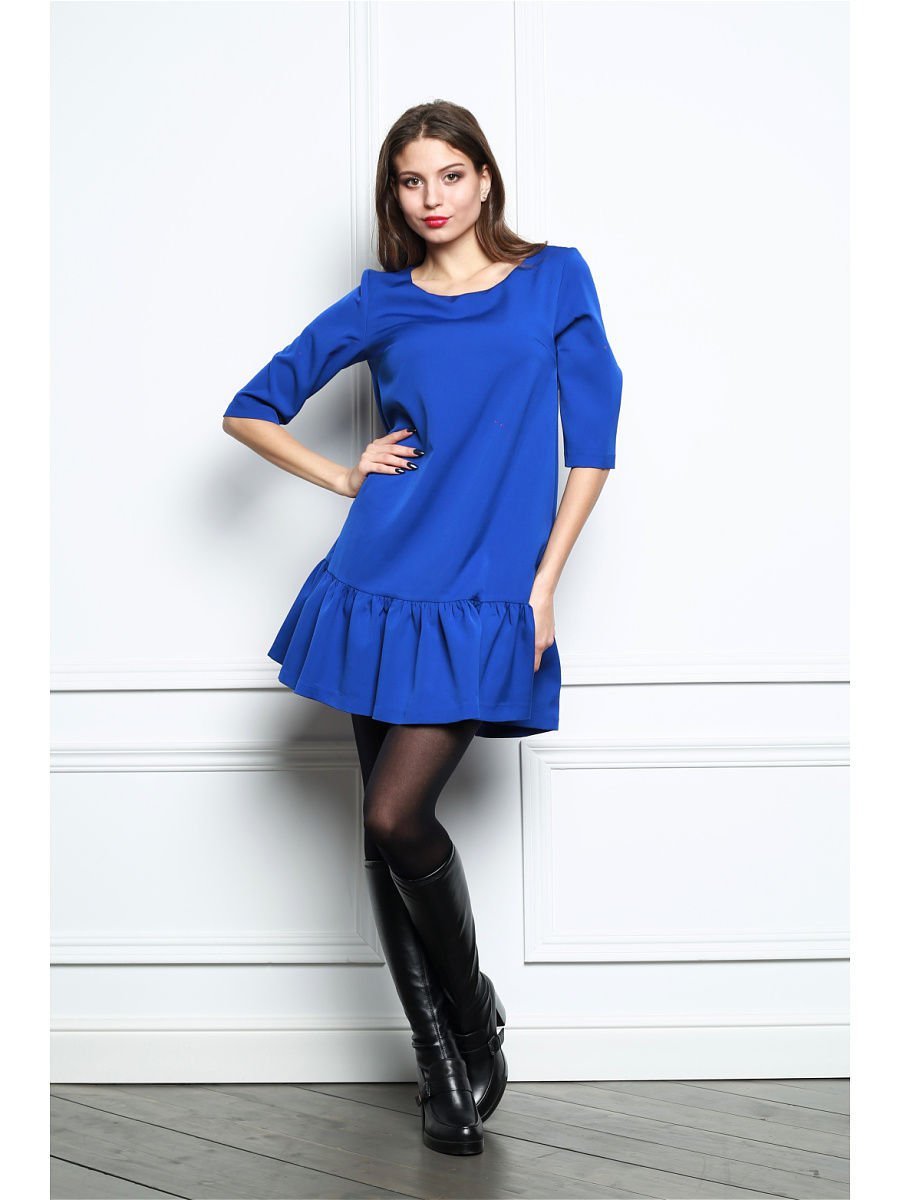 Летние платья василькового цвета