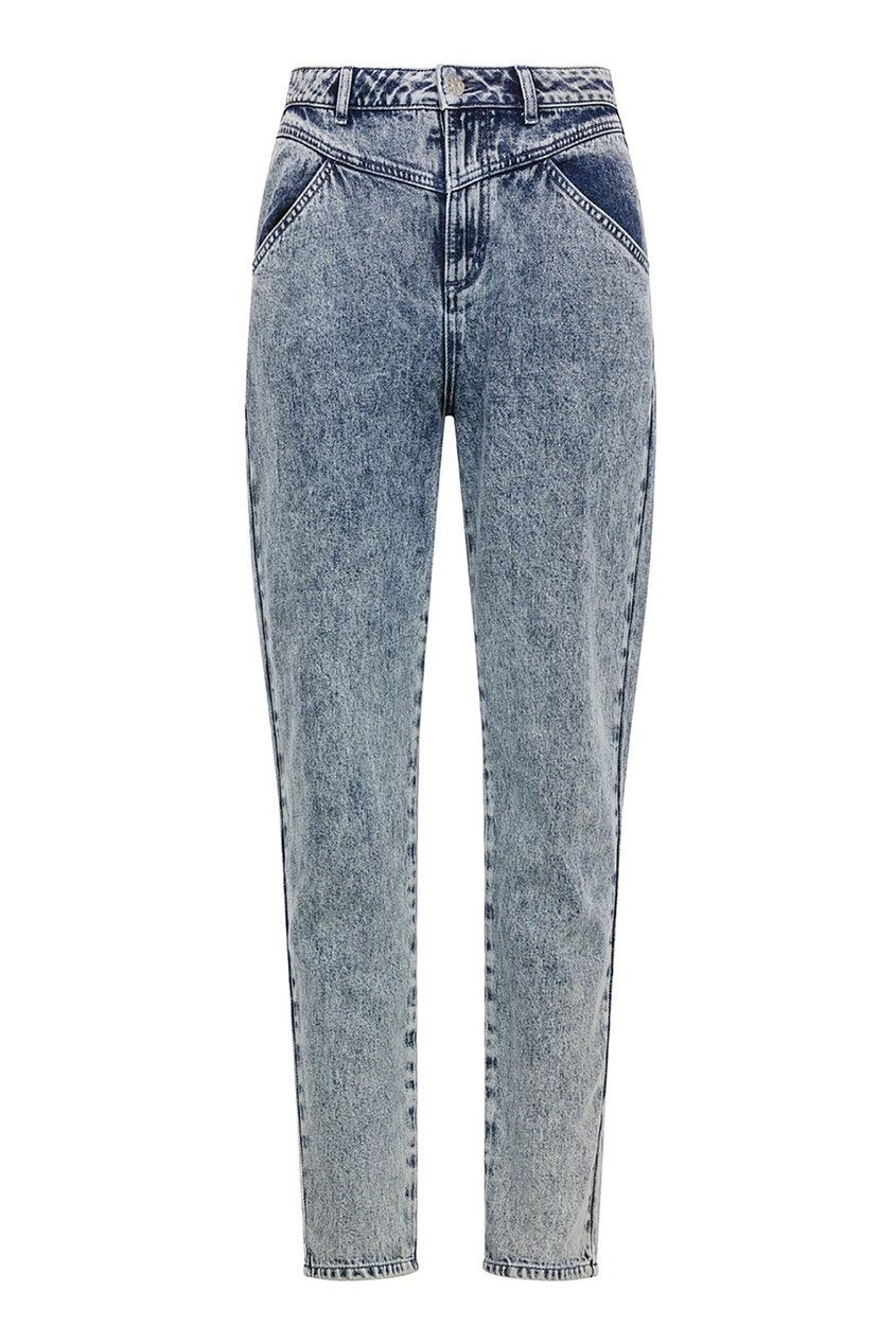 Джинсы с широким поясом