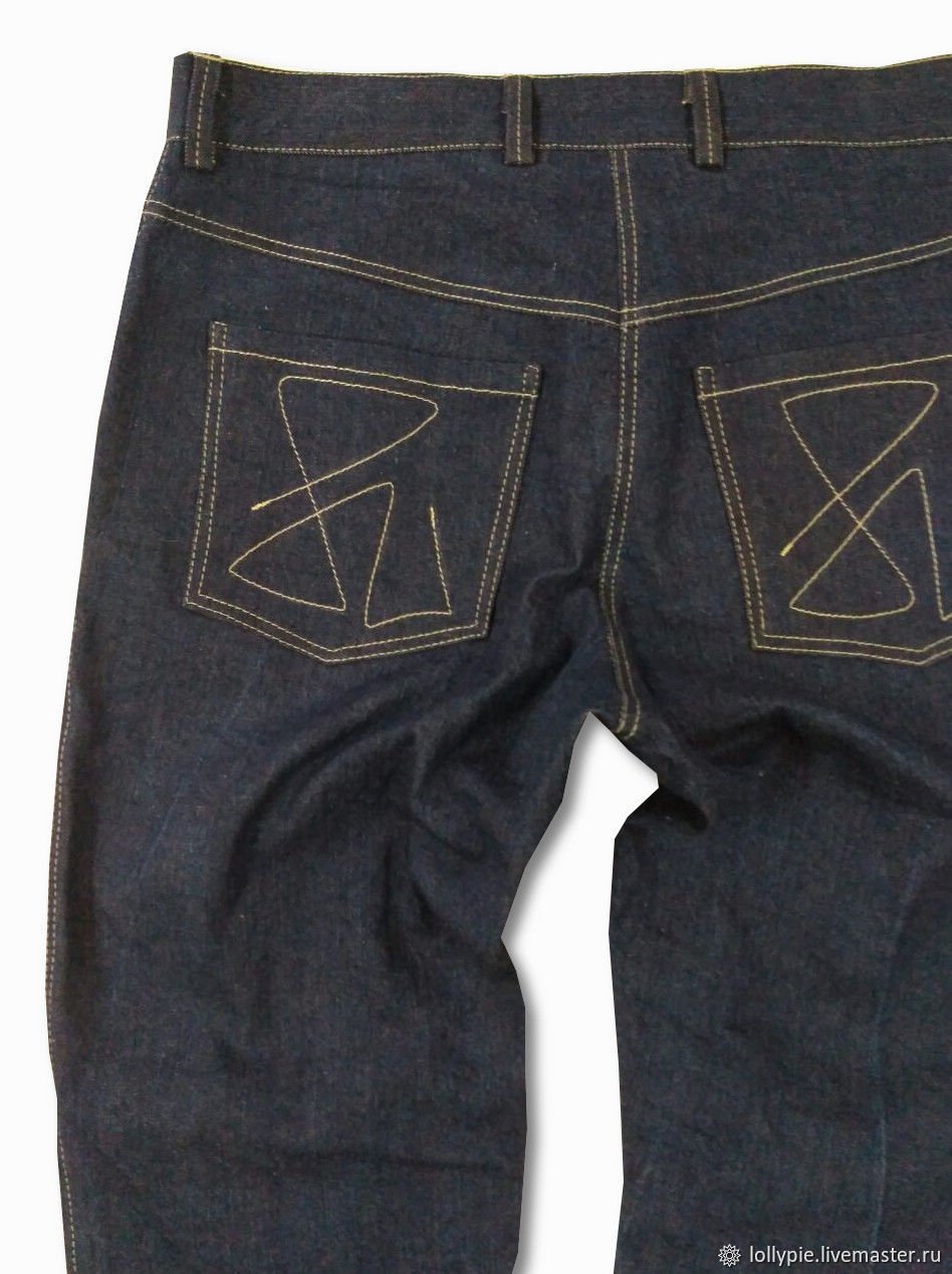 Джинсы бананы с защипами