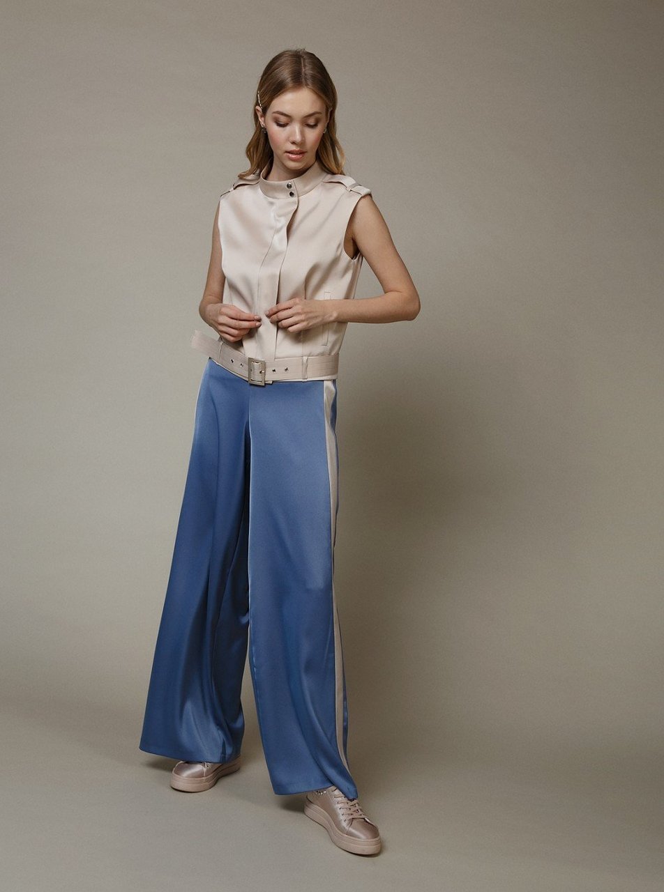 Boohoo атласные брюки палаццо