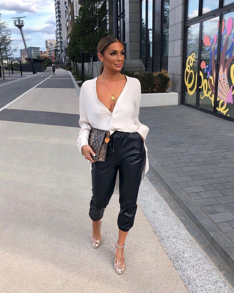 Boohoo атласные брюки палаццо