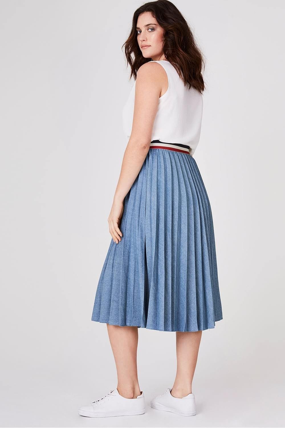 Плиссированная юбка YSL 2020