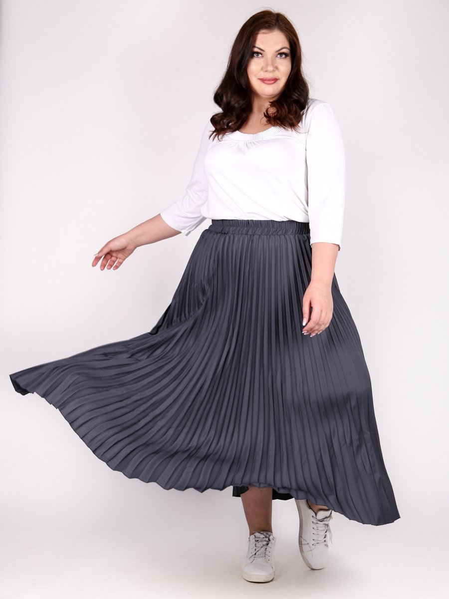 Юбка миди плюс сайз