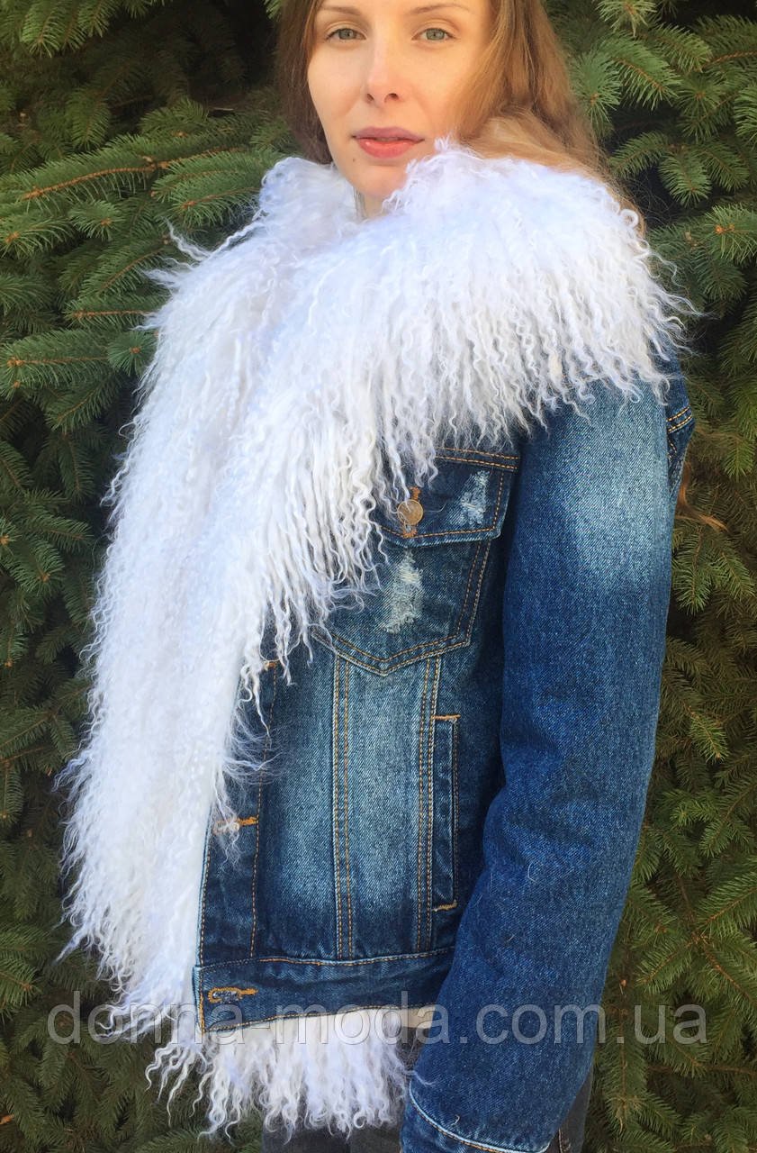 Парка с синим мехом