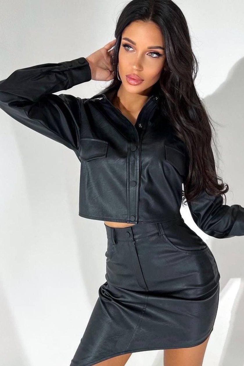 Костюм тройка женский с юбкой