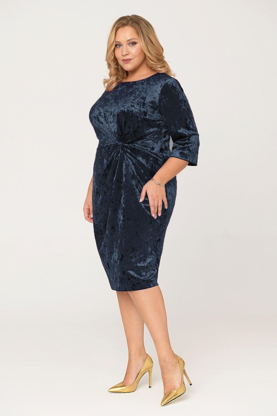 Велюровые платья для полных женщин