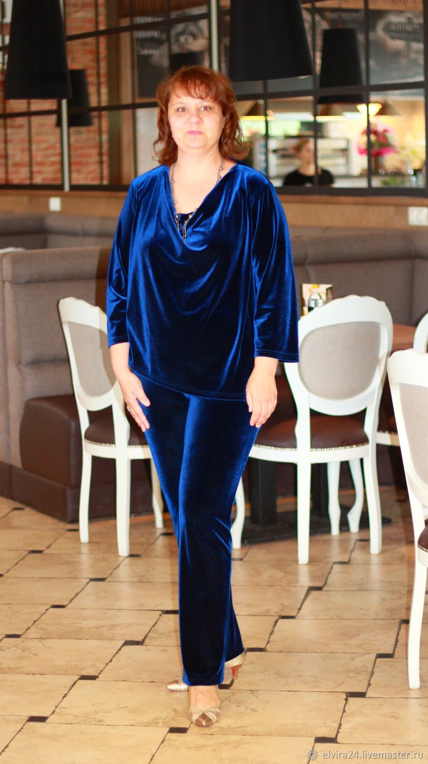 Вечерний костюм для полных девушек