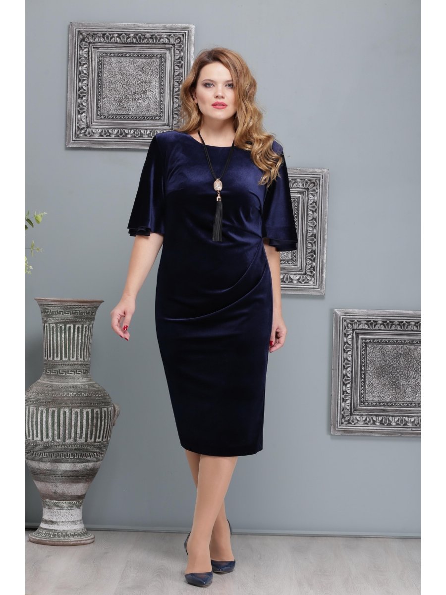 Женский вельветовый костюм для полных