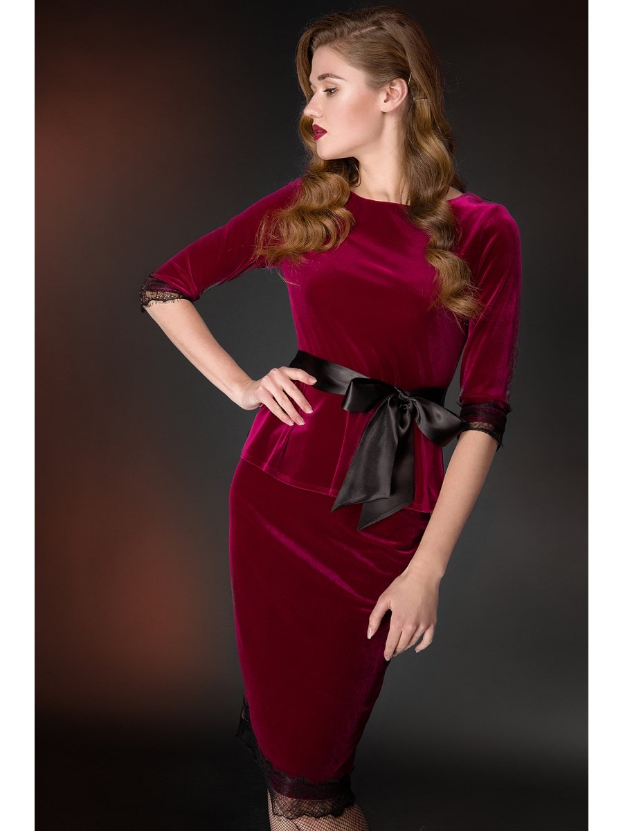 Костюм из бархата