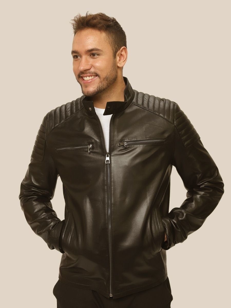 Мужская куртка из натуральной кожи модель cl612w7(3)