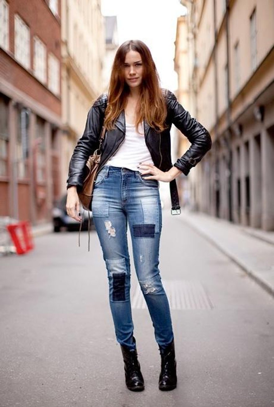 Девушки в узких штанах