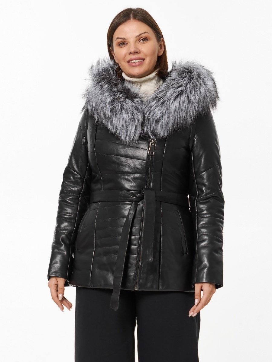 La Reine Blanche кожаный пуховик