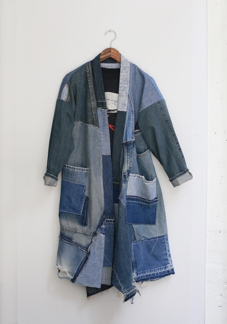 Одежда из джинсовых Лоскутов