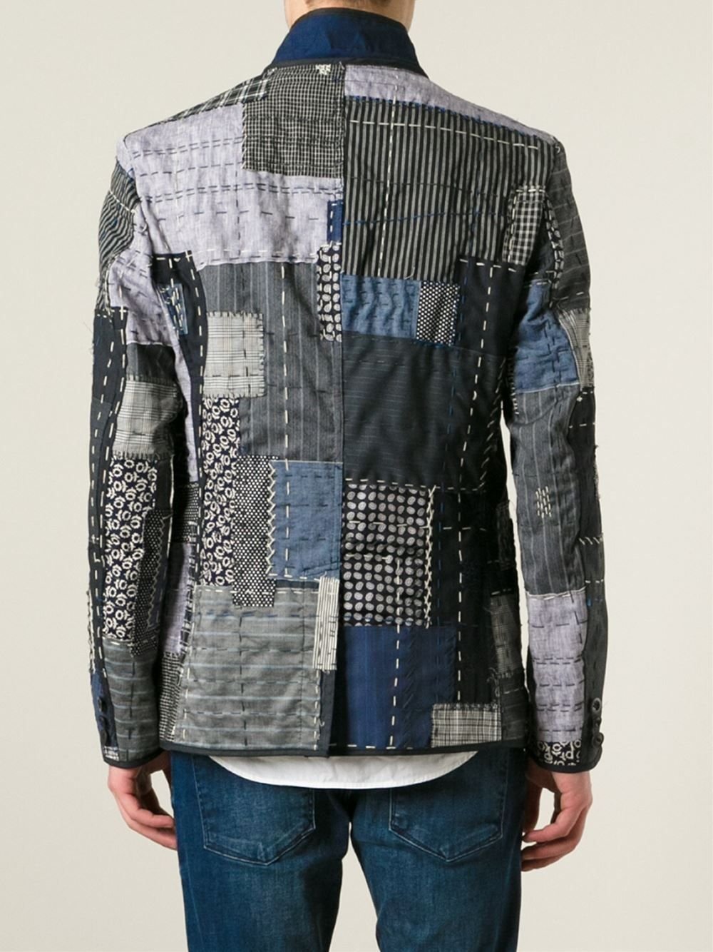 Рубашка в стиле пэчворк