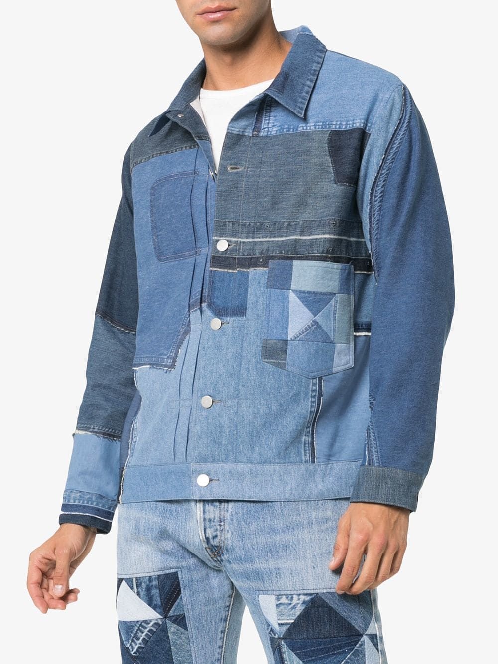 Джинсовая одежда в стиле пэчворк