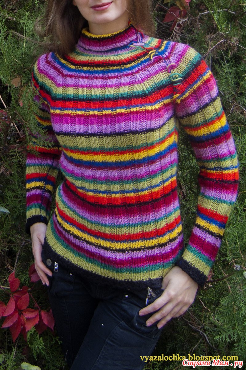 Анна Блатт полосатый свитер