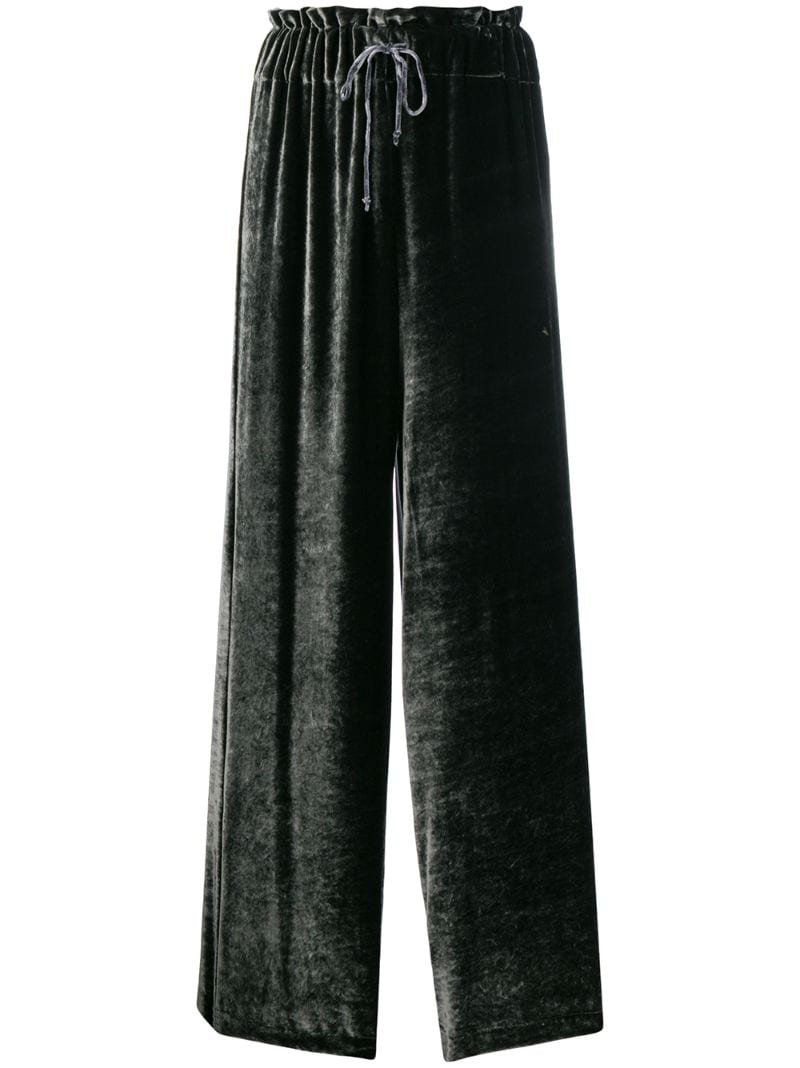 Широкие бархатные брюки